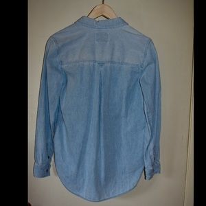 American Eagle Outfitters Tops - American Eagle Denim Blue Boyfriend Fit American Eagle Outfitters Tops - American Eagle Denim Blue Boyfriend Fit